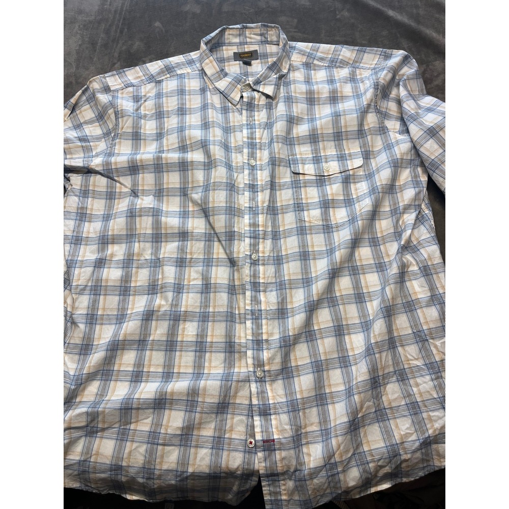 The Foundry Supply Co. Mens 3XLT Plaid Button Up Long Sleeve Shirt